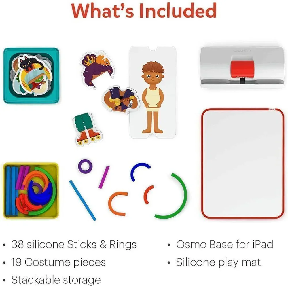 Osmo - Little Genius Starter Kit for iPad & iPhone Problem Solving, Phonics & Cr